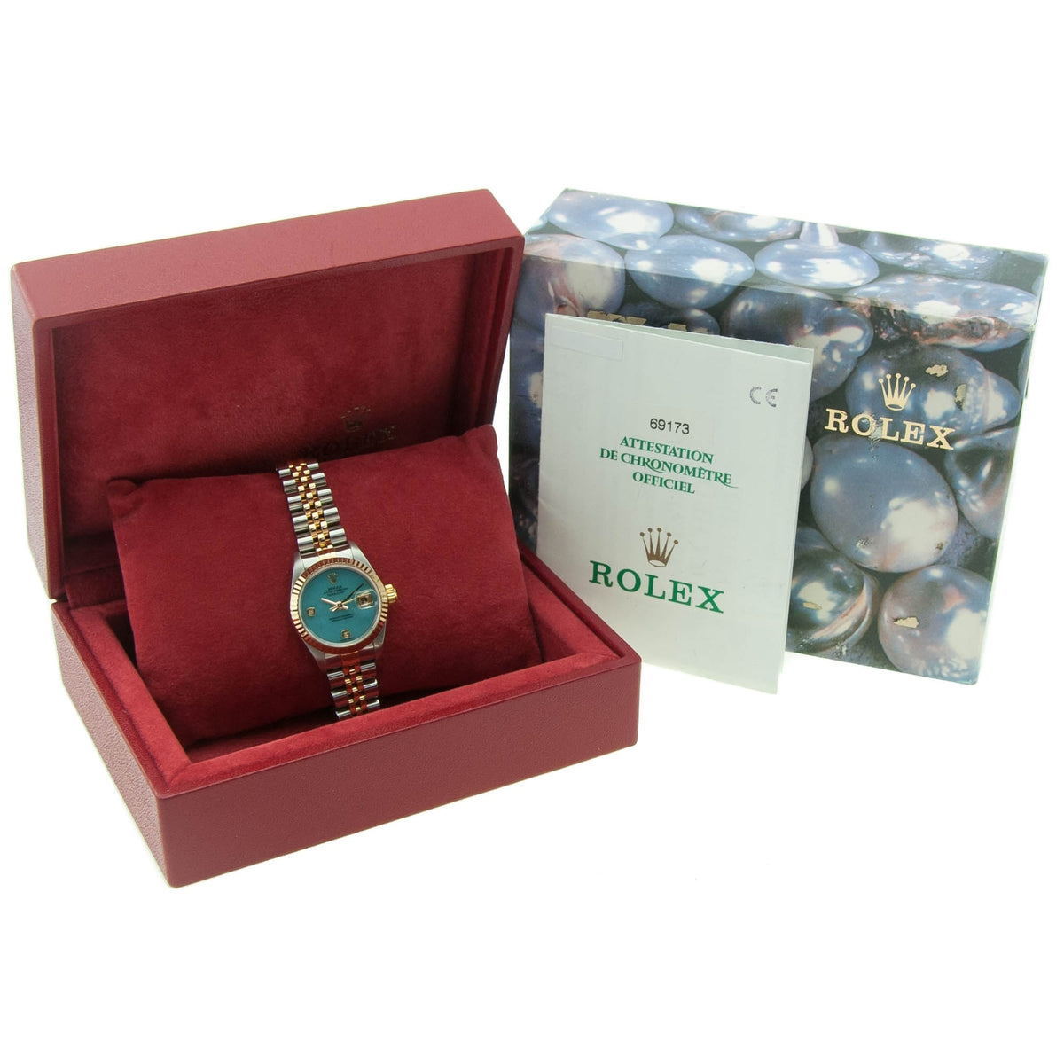Datejust 69173 - Ladies Watch - Turquoise Diamond Dial - 1998