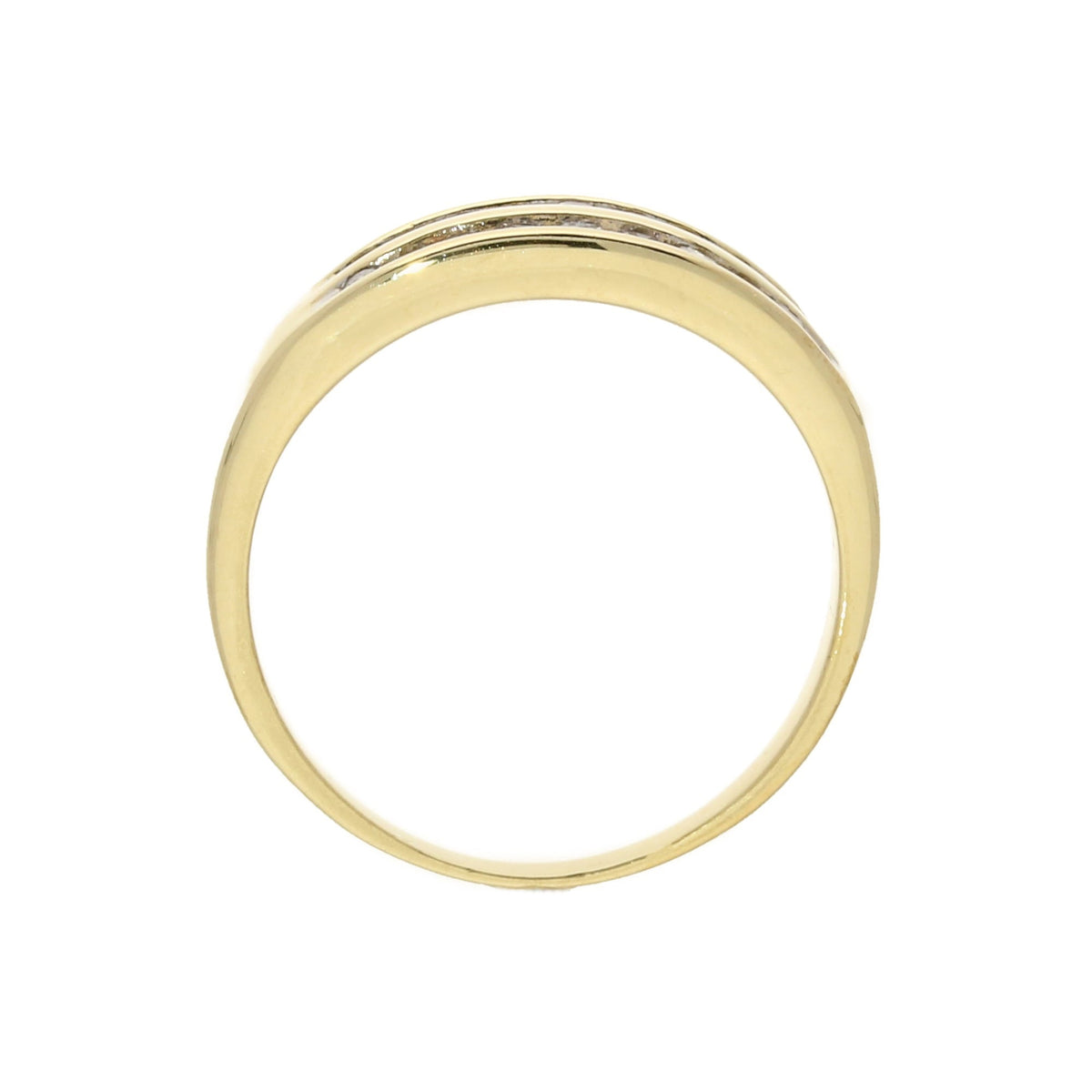 9ct Yellow Gold 0.33ct Diamond Half Eternity Ring