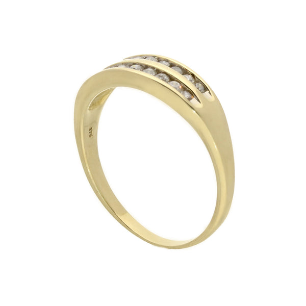9ct Yellow Gold 0.33ct Diamond Half Eternity Ring