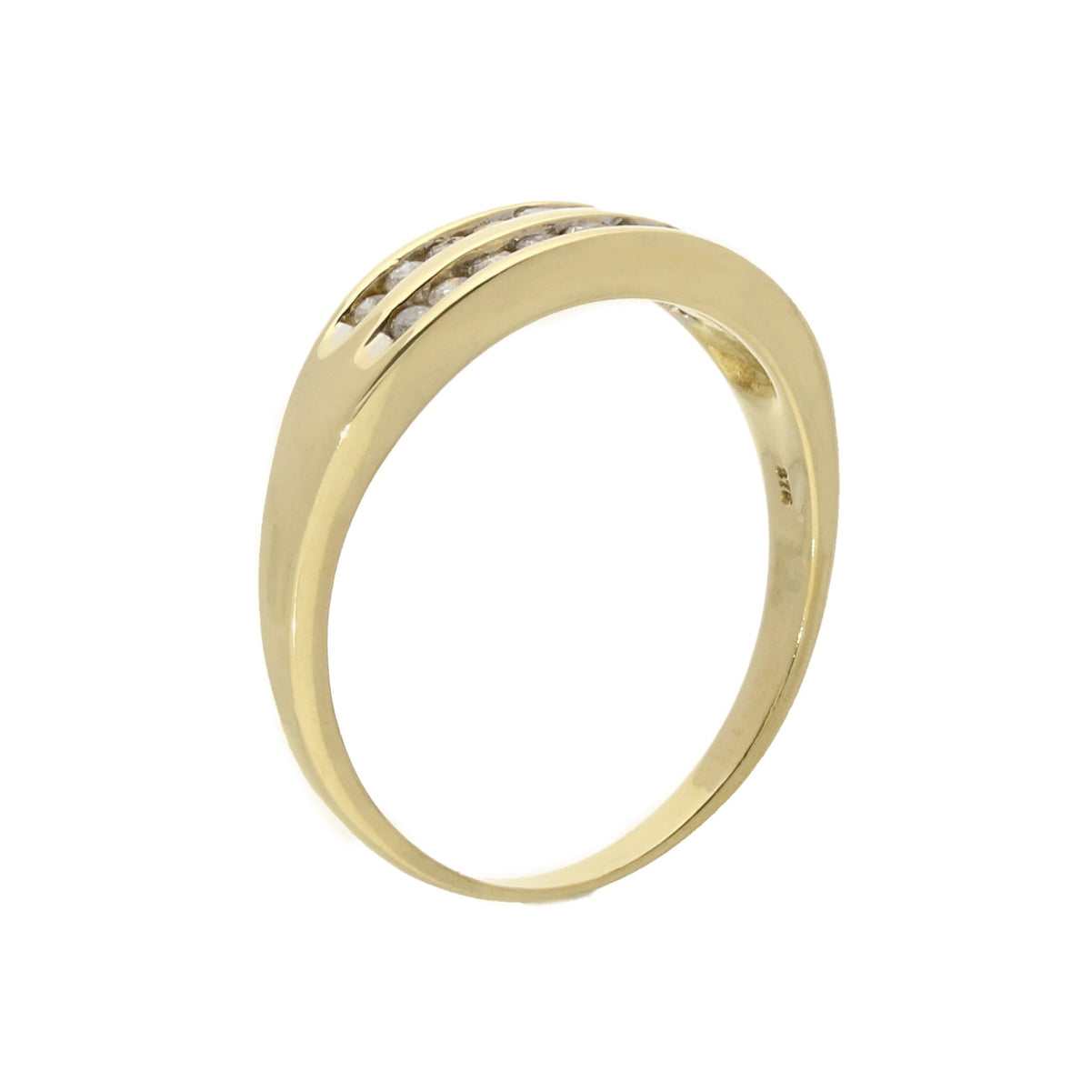 9ct Yellow Gold 0.33ct Diamond Half Eternity Ring
