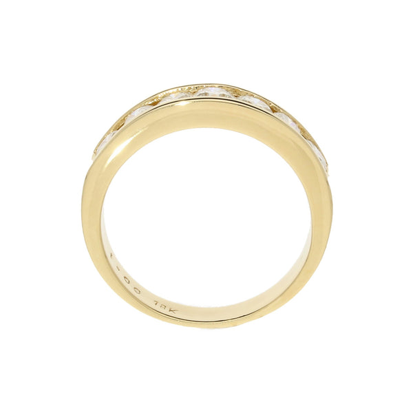 1.00ct Diamond 18ct Yellow Gold Half Eternity Ring