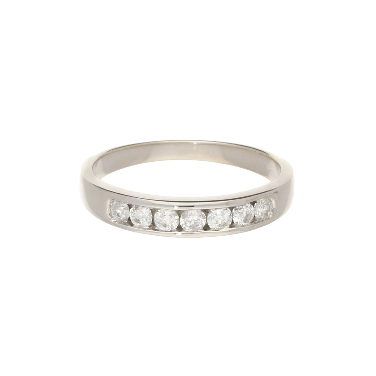 0. 33ct Diamond 18ct White Gold Half Eternity Ring