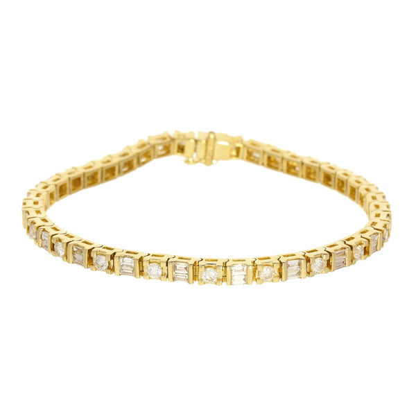 18ct Yellow Gold 3.25ct Diamond Bracelet