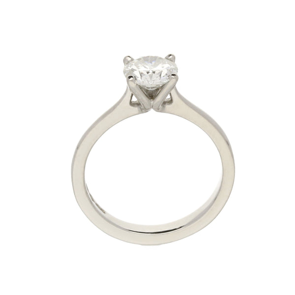 Platinum 0.92ct Diamond Engagement Ring