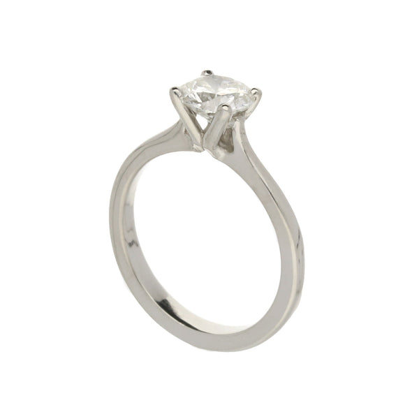 Platinum 0.92ct Diamond Engagement Ring