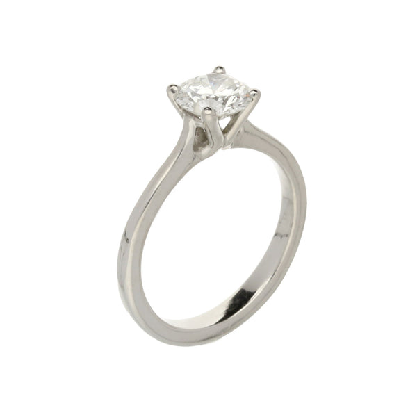 Platinum 0.92ct Diamond Engagement Ring