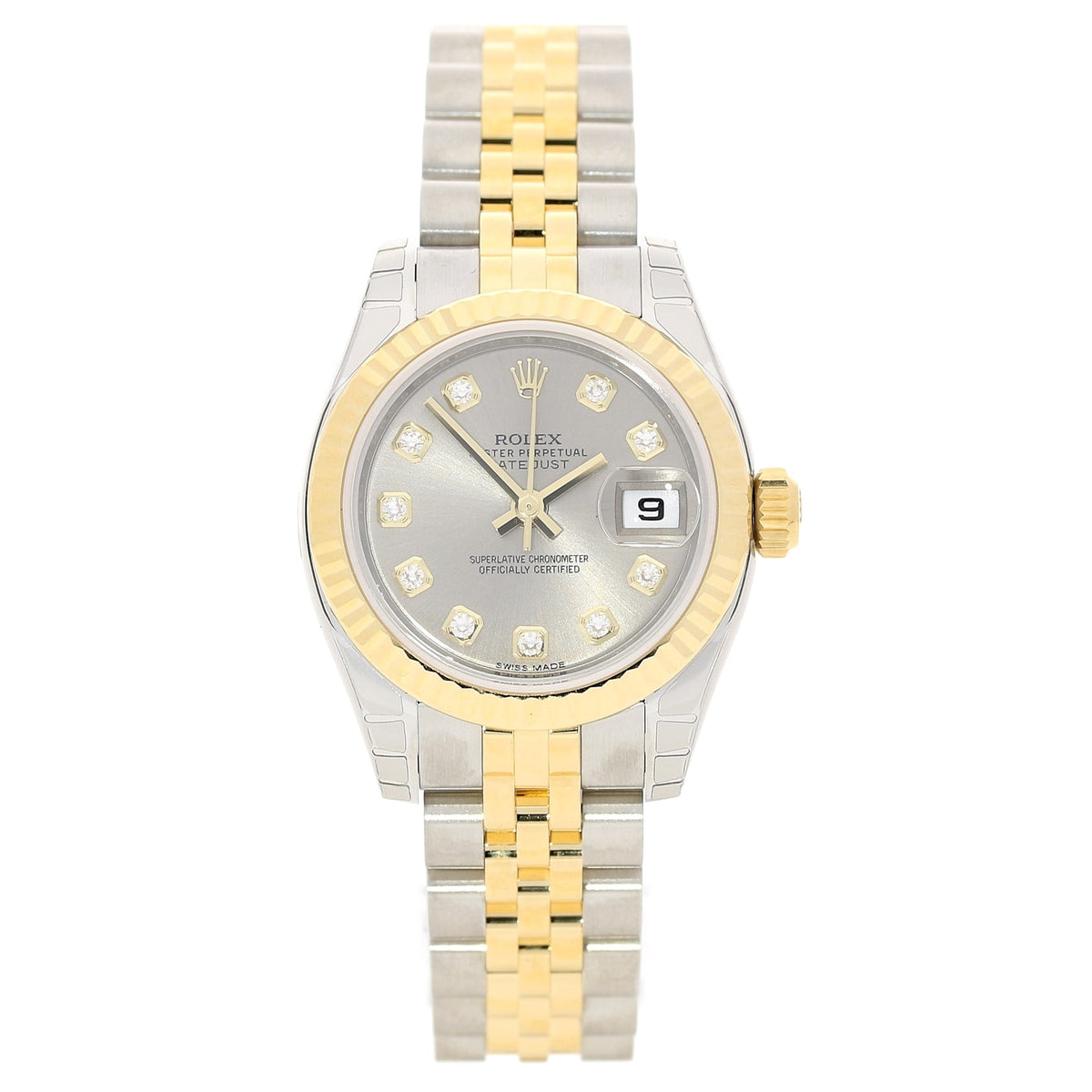 Datejust 179173 - Ladies - Silver Diamond Dial - Unworn 2017