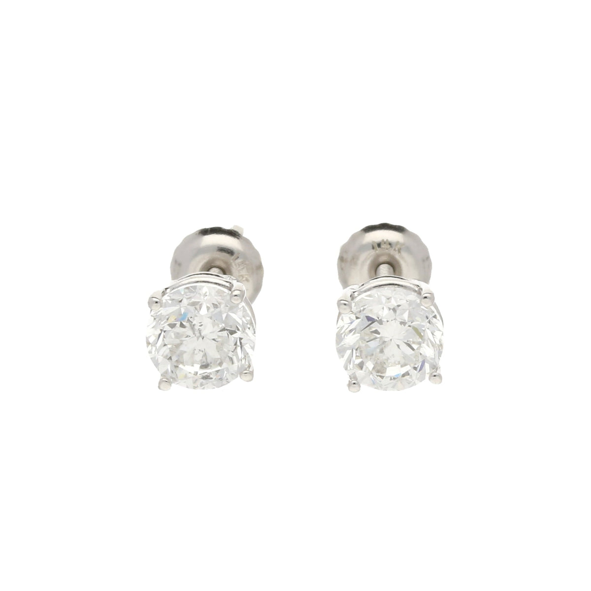 14ct White Gold 1.75ct Diamond Earrings