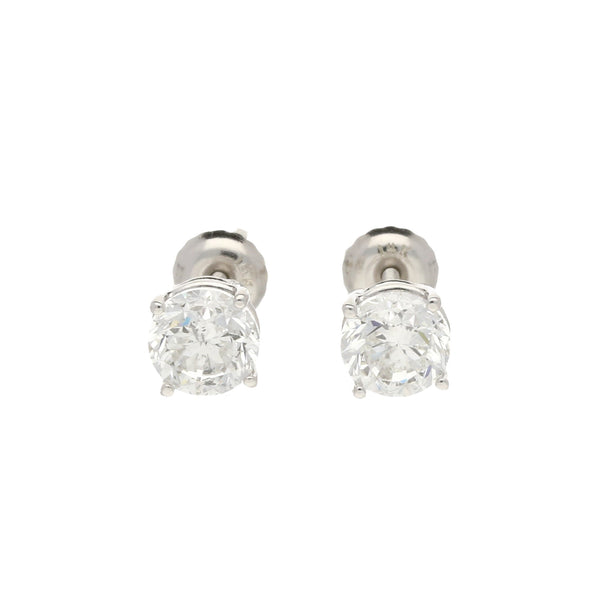 14ct White Gold 1.75ct Diamond Earrings