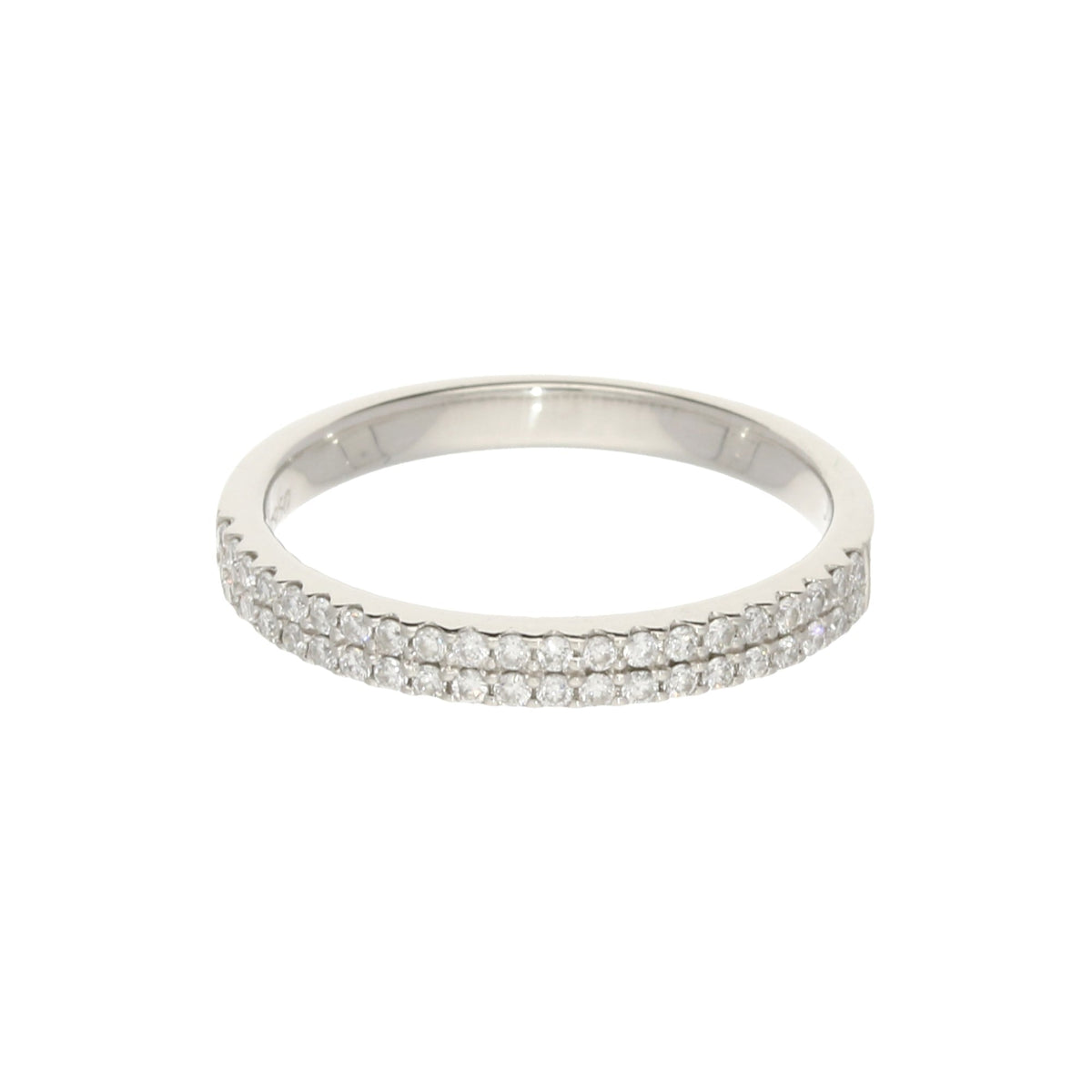 Platinum 0.25ct Diamond Half Eternity Ring