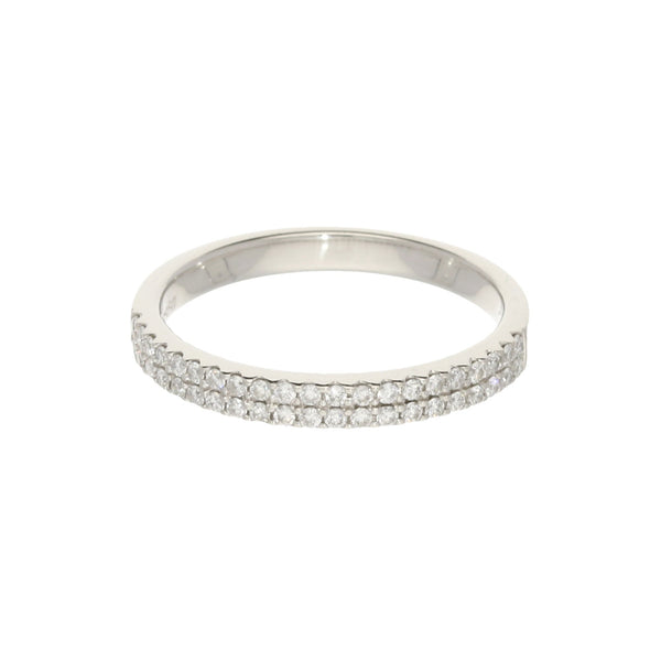 Platinum 0.25ct Diamond Half Eternity Ring
