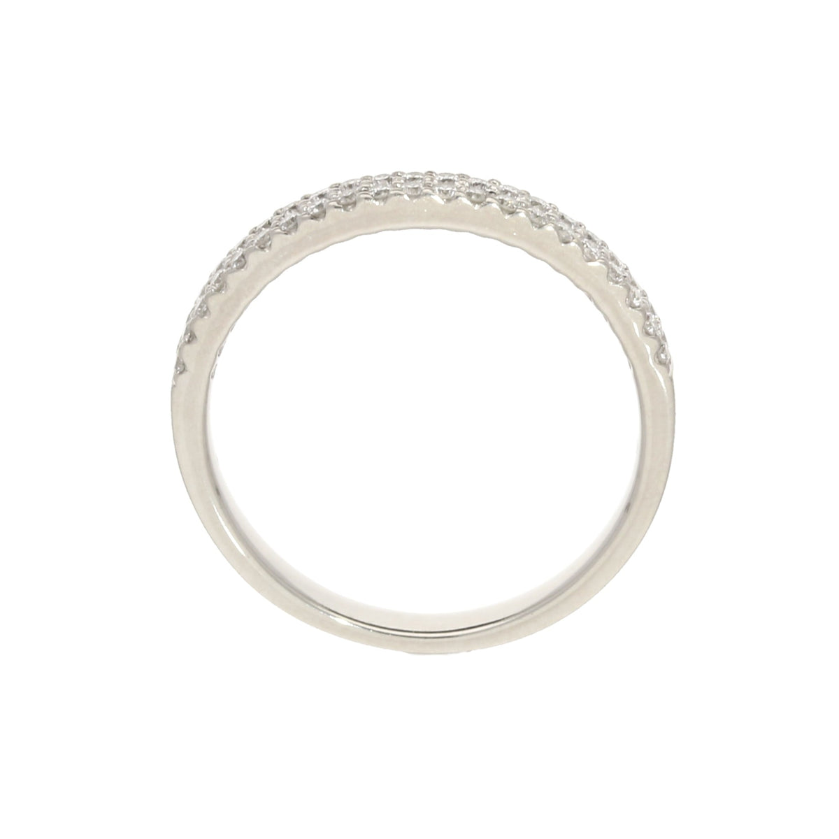 Platinum 0.25ct Diamond Half Eternity Ring