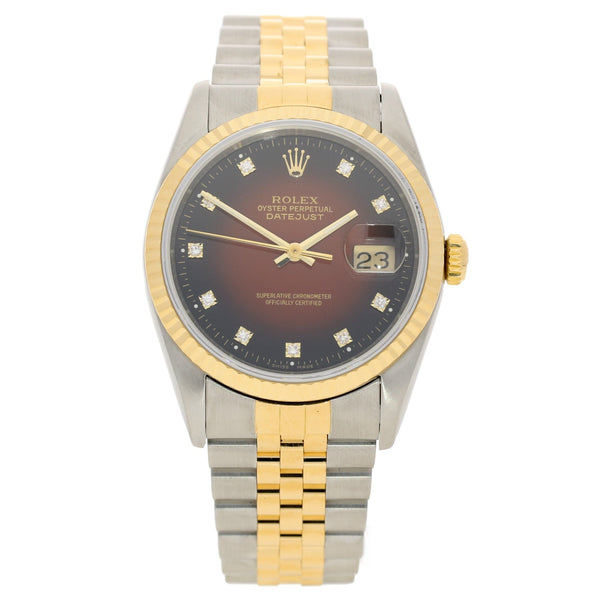 Datejust 16233 - Gents Watch – Red Dial - 1991