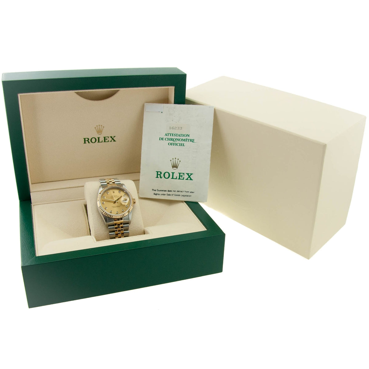 Datejust 16233 - Gents Watch - Diamond Dial - 1995