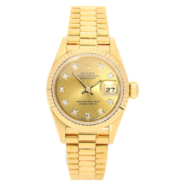 Datejust 69178 - Gold Ladies Watch - Diamond Dial - 1994