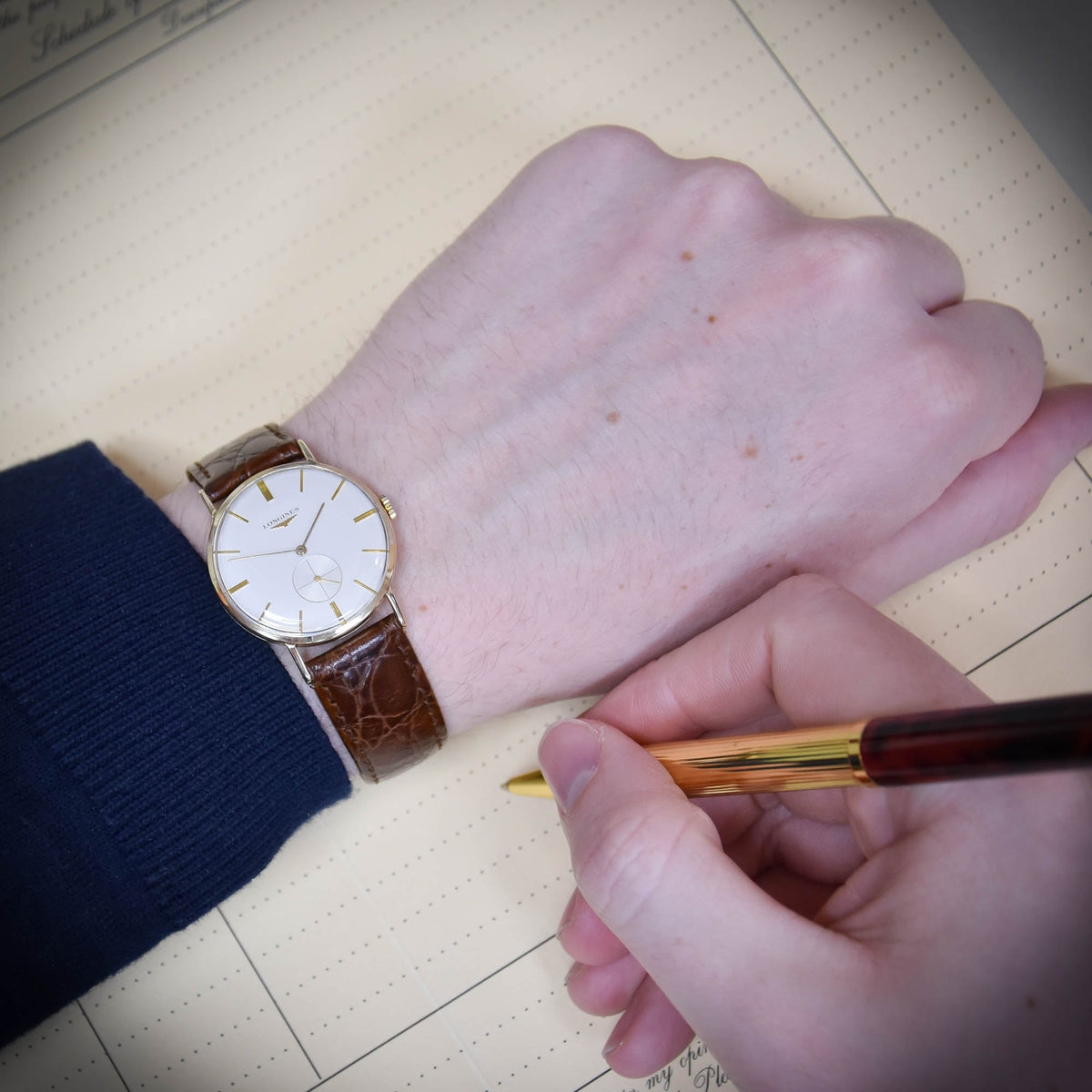 9ct Gold Gents Watch - Circa 1959