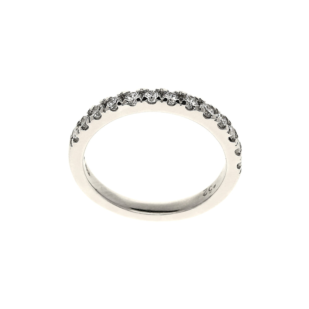 Ladies Platinum Diamond Half Eternity Ring - Size N½ - 0.52ct
