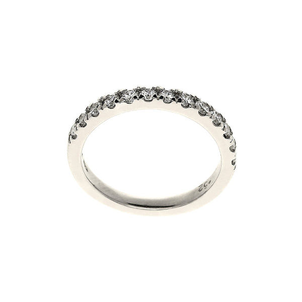 Ladies Platinum Diamond Half Eternity Ring - Size N½ - 0.52ct