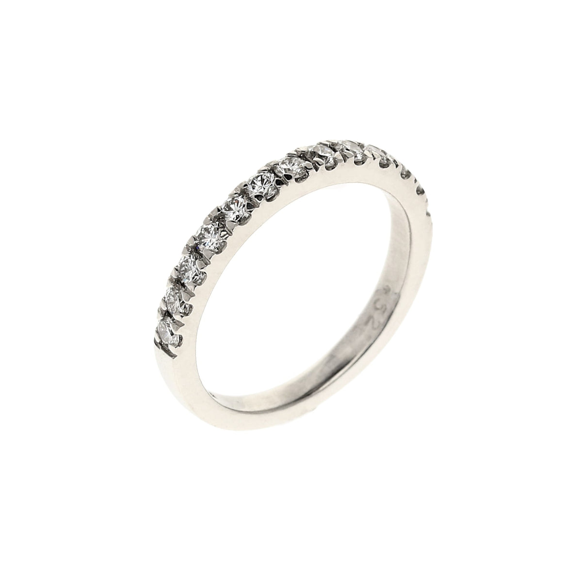 18ct White Gold 0.52ct Diamond Half Eternity Ring