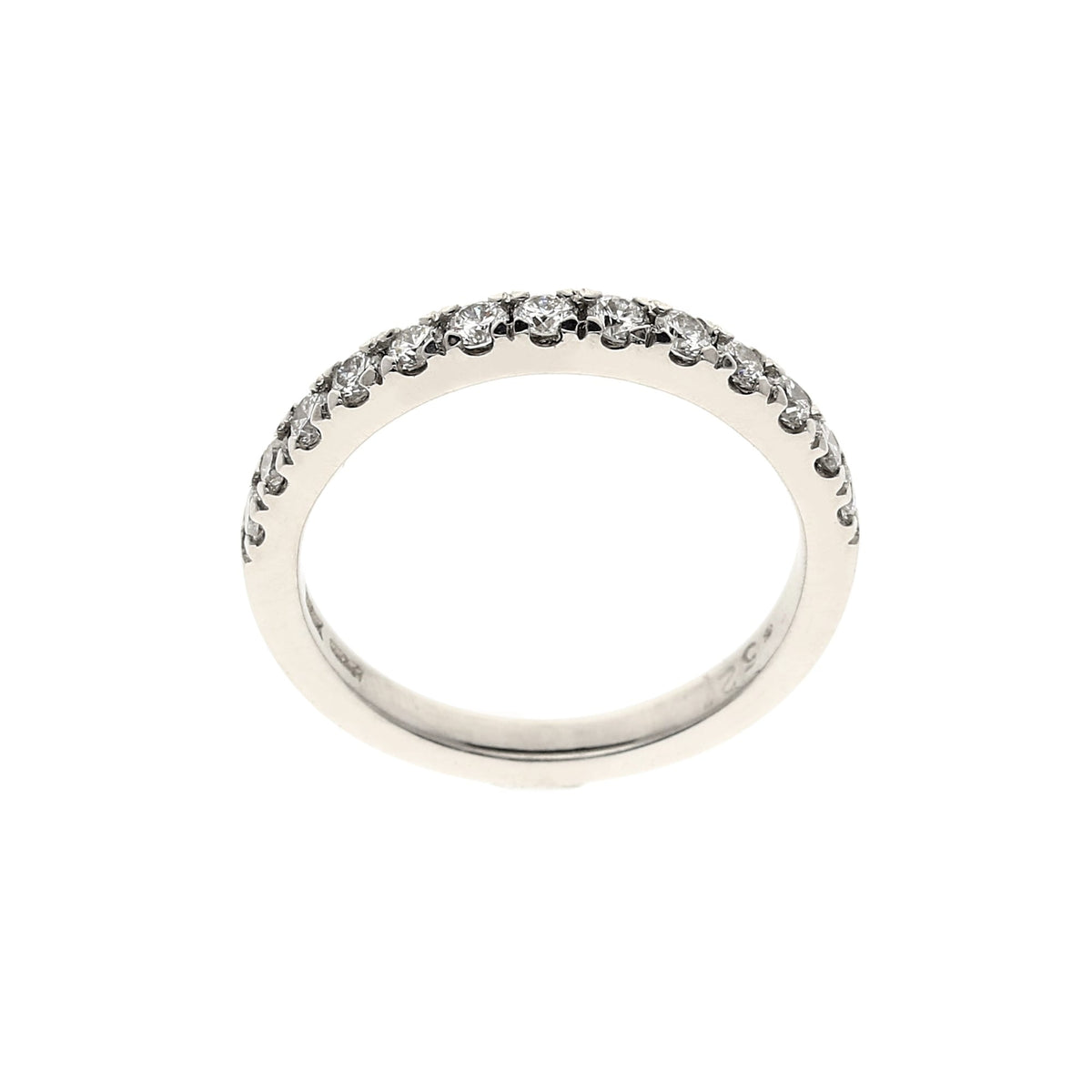 18ct White Gold 0.52ct Diamond Half Eternity Ring