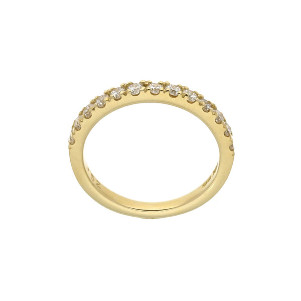 18ct Yellow Gold 0.52ct Diamond Half Eternity Ring
