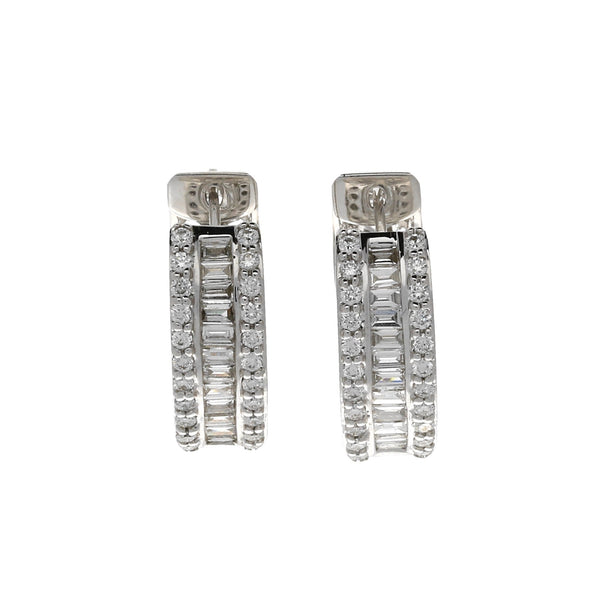 18ct White Gold 0.81ct Diamond Earrings