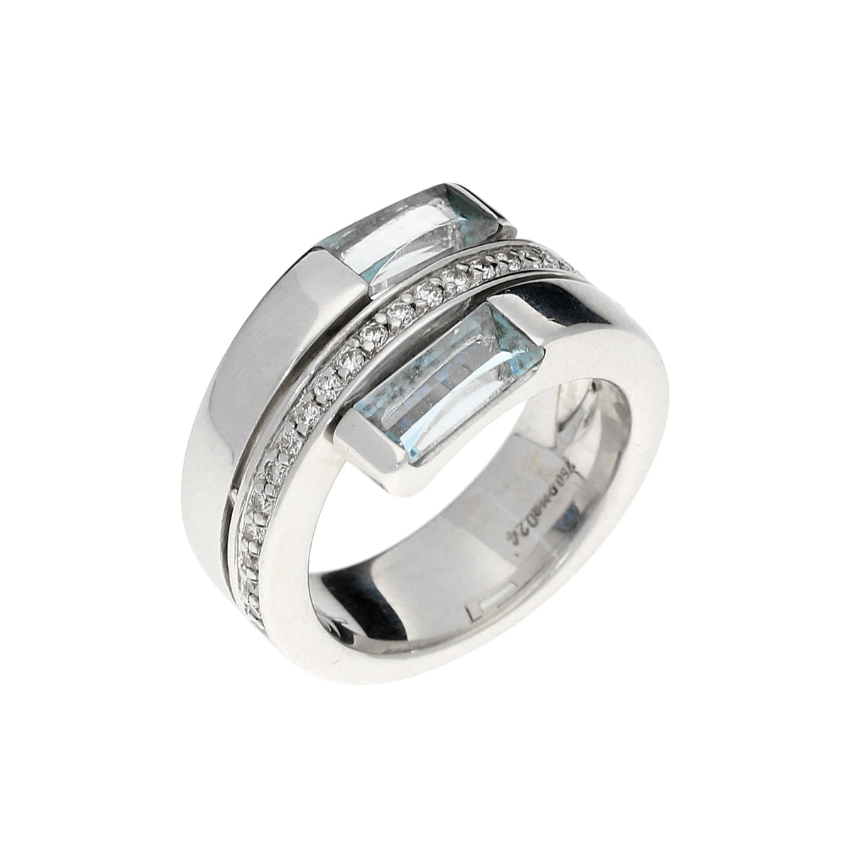 18ct White Gold Aquamarine Ring - 2.50ct Aquamarine