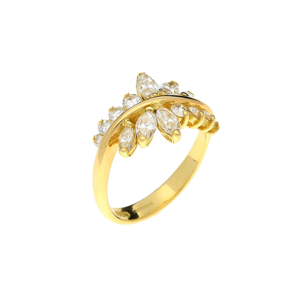 18ct Yellow Gold Diamond Ring - 0.78ct