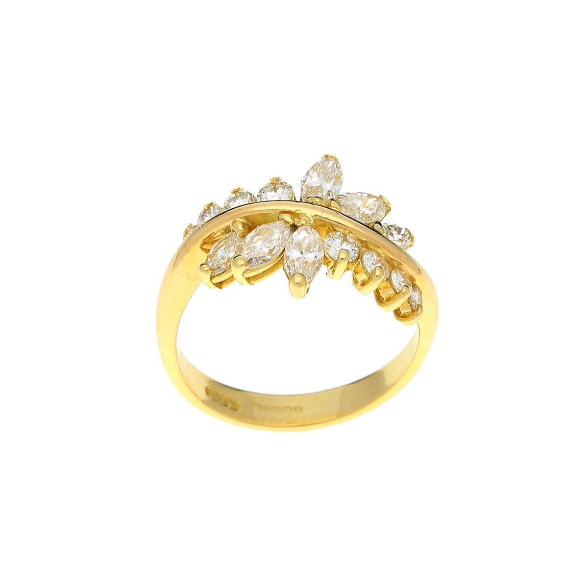 18ct Yellow Gold Diamond Ring - 0.78ct
