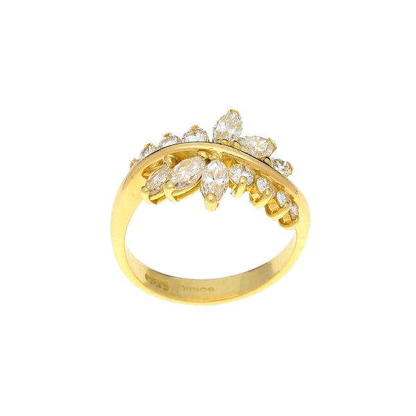 18ct Yellow Gold Diamond Ring - 0.78ct