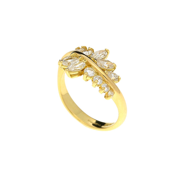 18ct Yellow Gold Diamond Ring - 0.78ct