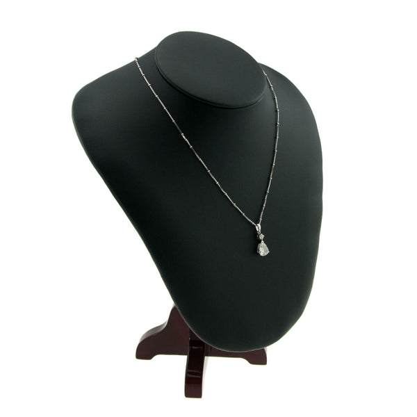 18ct White Gold Diamond Pendant & Chain - 1.99ct