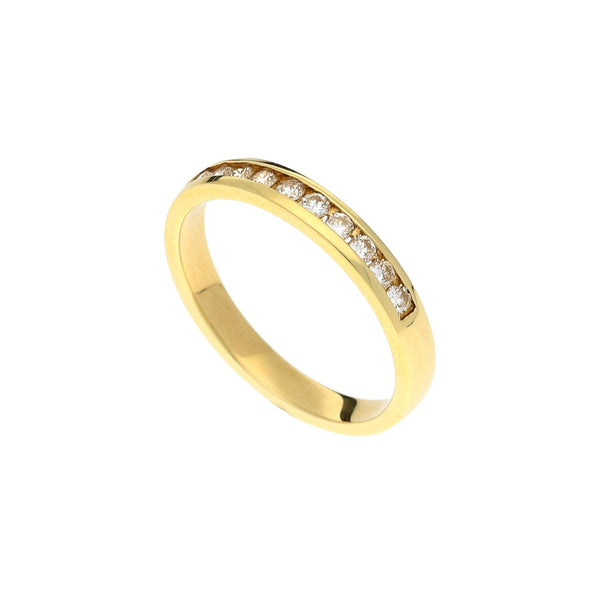 18ct Yellow Gold Half Eternity Ring 0.25ct