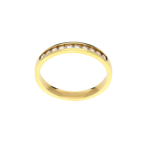 18ct Yellow Gold Half Eternity Ring 0.25ct