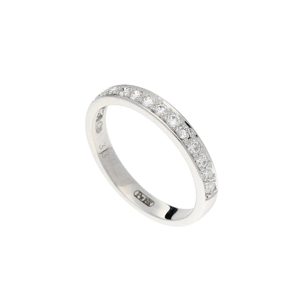 18ct White Canadian Gold Half Eternity Ring - 0.33ct