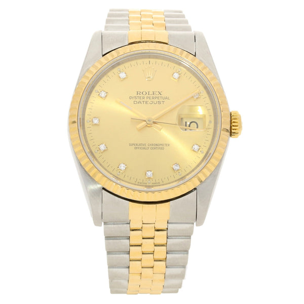 Datejust 16233 - Champagne Diamond Dial - 1991