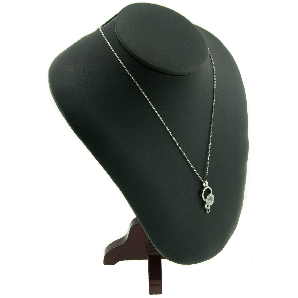 Chopard Happy Bubbles 18ct White Gold Diamond Pendant & Chain
