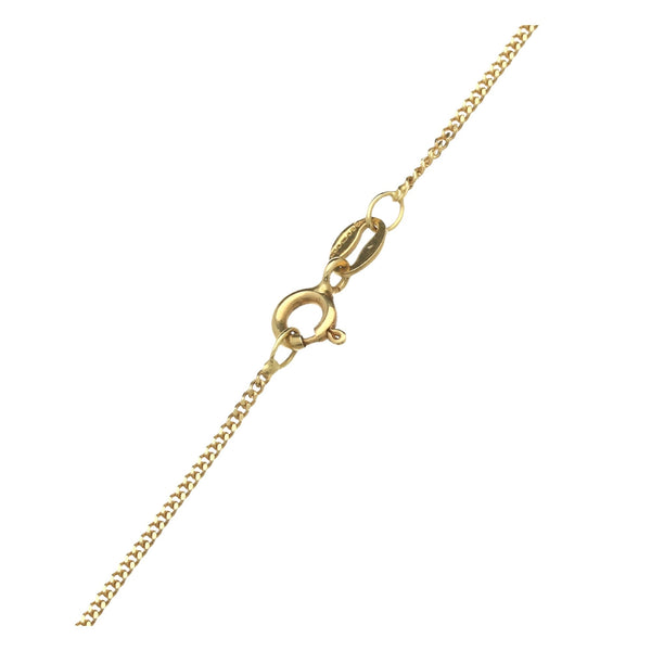18ct Yellow & White Gold Diamond Pendant & Chain - 0.72ct