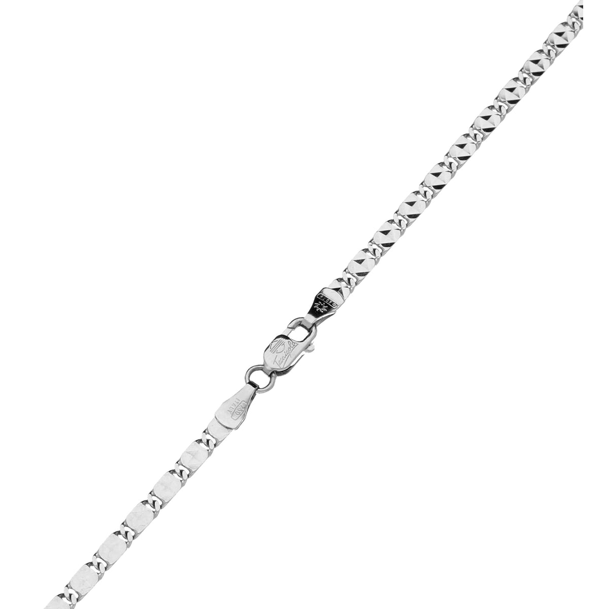 18ct White Gold Diamond Cross & Chain - 2.00ct