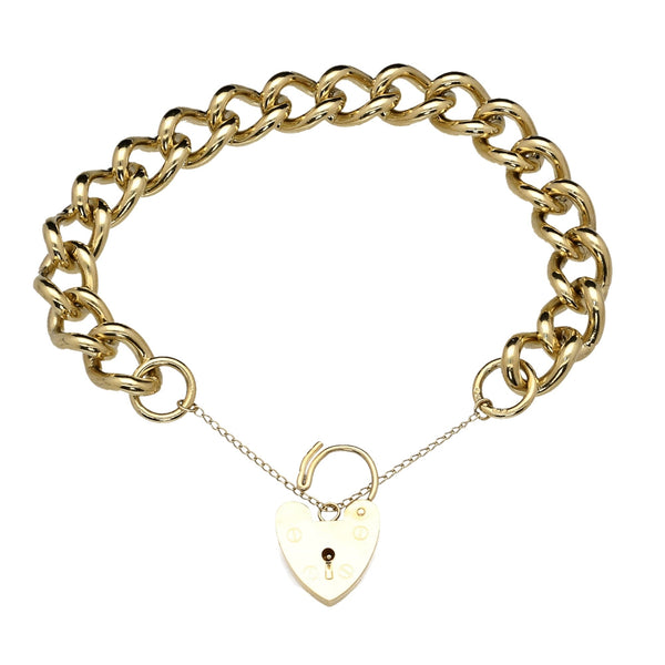 9ct Yellow Gold Heavy  Ladies Charm Bracelet 77.20 grams