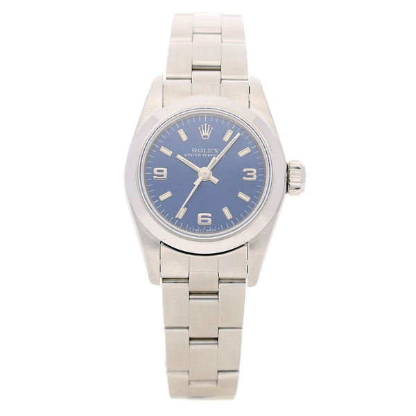 Oyster Perpetual 67180 - Ladies Watch - Blue Dial - 1997