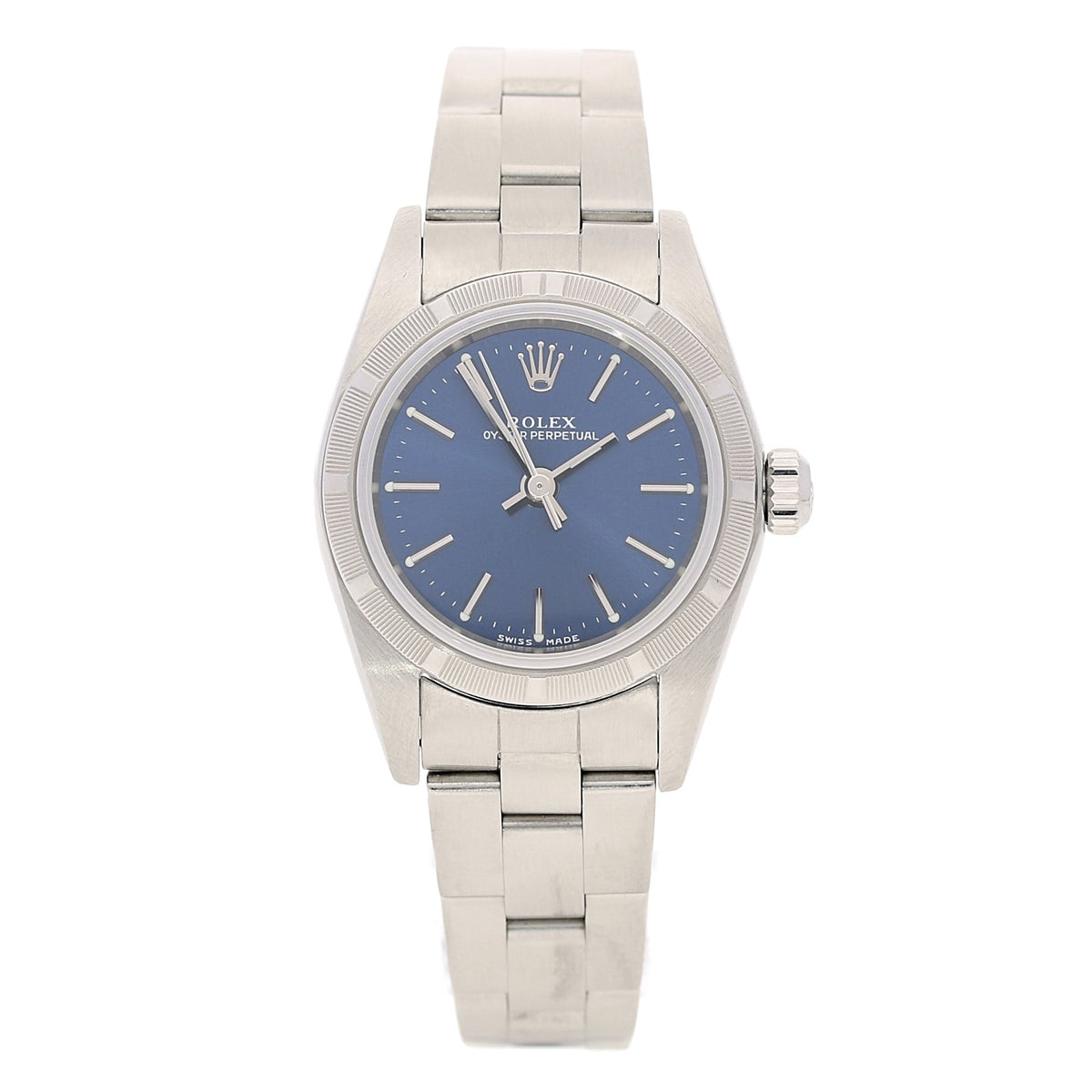 Oyster Perpetual 76030 - Ladies Watch - Blue Dial - 2003