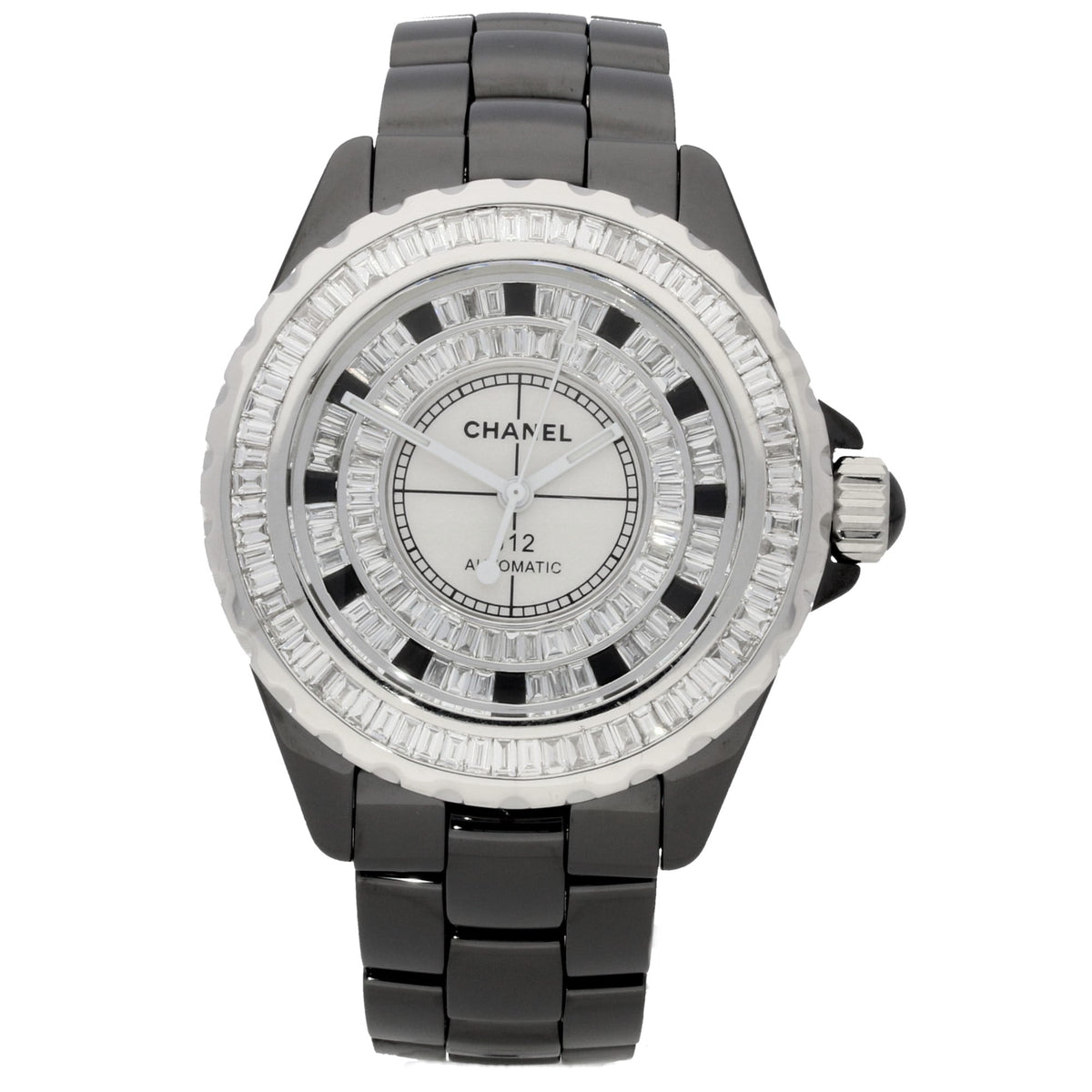 Chanel J12 diamond set watch
