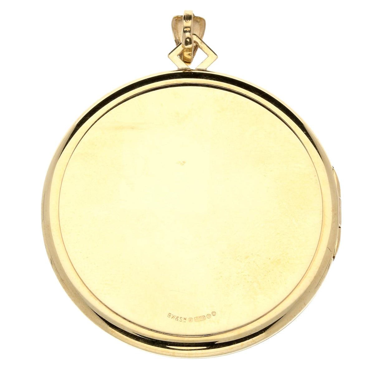 9ct Yellow Gold Round Floral Locket