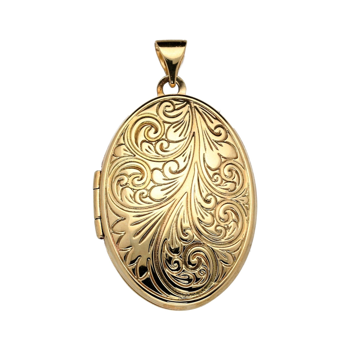 9ct Yellow Gold Medium Oval Locket