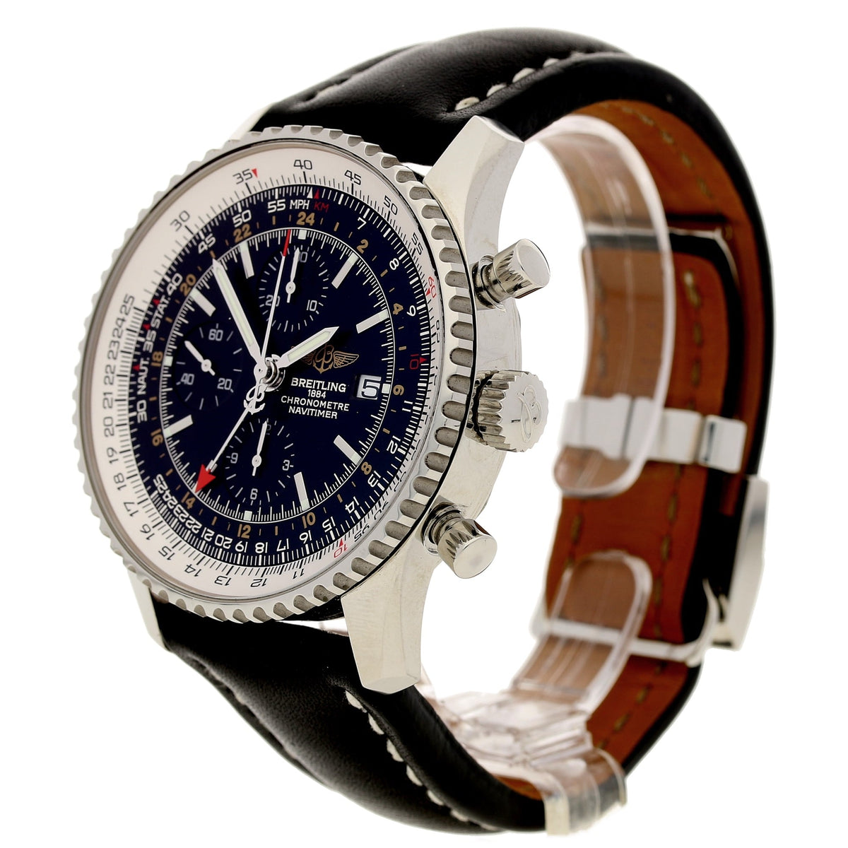 Breitling Old Navitimer A24322 - Secondhand - Black Dial - 2013