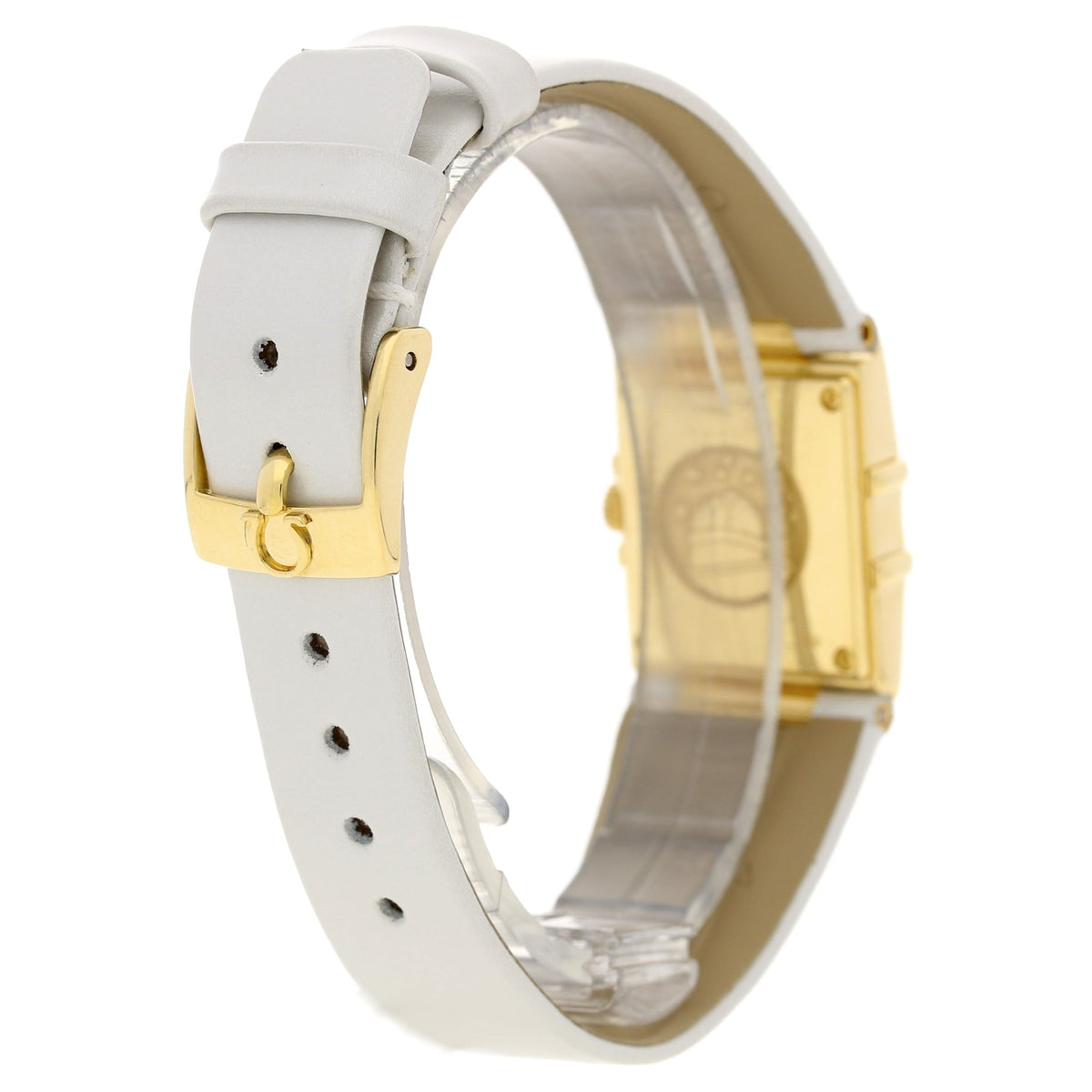 Constellation Quadra - 18ct Yellow Gold - White Leather Strap