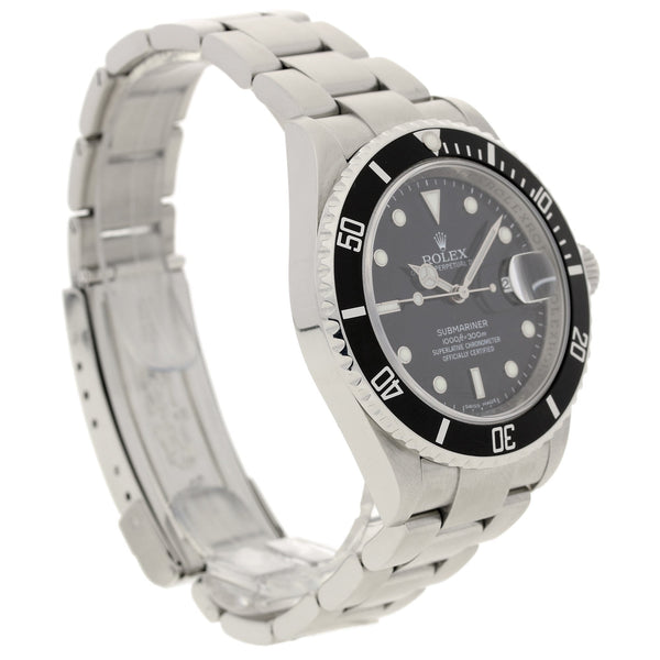 Submariner 16610 - Second Hand Watch - Black Dial - 2008