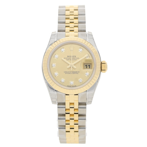 Datejust 179173 - Champagne Diamond Dial - 2016 Unworn