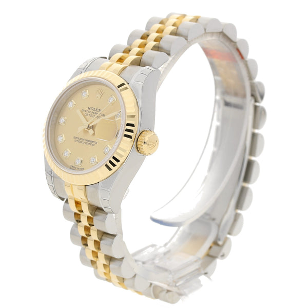 Datejust 179173 - Champagne Diamond Dial - 2016 Unworn